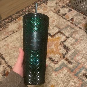 Teal 24 oz Starbucks cup